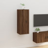 Mueble para TV de pared roble marrón 40x34.5x100 cm 1