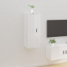Mueble para TV de pared blanco brillante 40x34.5x100 cm 1