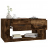 Mesa de centro madera contrachapada roble ahumado 80x50x40 cm 5