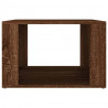 Mesita de noche madera contrachapada marrón roble 57x55x36 cm 5
