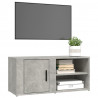 Mueble TV 2 uds madera contrachapada gris hormigón 80x31.5x36cm 4