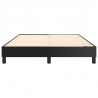 Estrutura de cama 140x190 cm couro artificial preto 5
