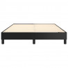 Estructura de cama box spring cuero sintético negro 140x200 cm 5