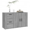 Aparador de madera contrachapada gris Sonoma 100x33x59.5 cm 4
