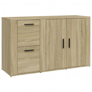 Aparador madera contrachapada roble Sonoma 100x33x59.5 cm H