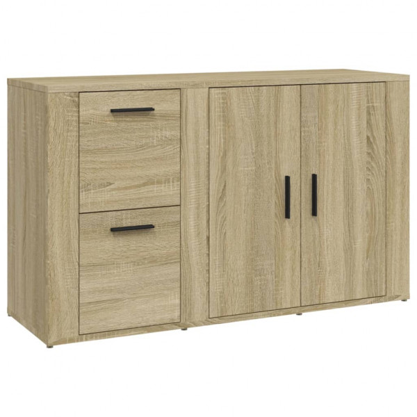 Aparador madera contrachapada roble Sonoma 100x33x59.5 cm M 2