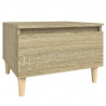 Mesa auxiliar madera contrachapada roble Sonoma 50x46x35 cm 2