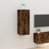 Mueble para TV de pared roble ahumado 40x34.5x100 cm 1