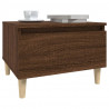 Mesa de apoio 50x46x35 cm derivados madeira carvalho castanho 4