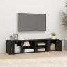 Muebles para TV 2 uds madera contrachapada negro 80x31.5x36 cm 3