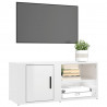 Muebles para TV 2 uds madera blanco brillo 80x31.5x36 cm 4