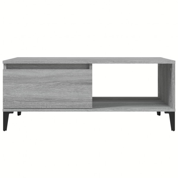 Mesa de centro 90x50x36.5 cm derivados madeira cinzento sonoma M 5