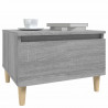 Mesa auxiliar madera contrachapada gris Sonoma 50x46x35 cm 4