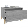 Mesa auxiliar madera contrachapada gris Sonoma 50x46x35 cm 5
