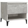Mesa auxiliar de madera contrachapada gris hormigón 50x46x50 cm 3