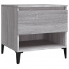 Mesa auxiliar de madera contrachapada gris Sonoma 50x46x50 cm 2