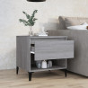 Mesa auxiliar de madera contrachapada gris Sonoma 50x46x50 cm 3