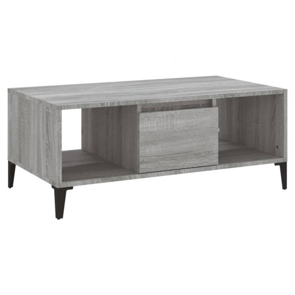 Mesa de centro 90x50x36.5 cm derivados madeira cinzento sonoma M 2