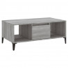 Mesa de centro madera contrachapada gris Sonoma 90x50x36.5 cm 2