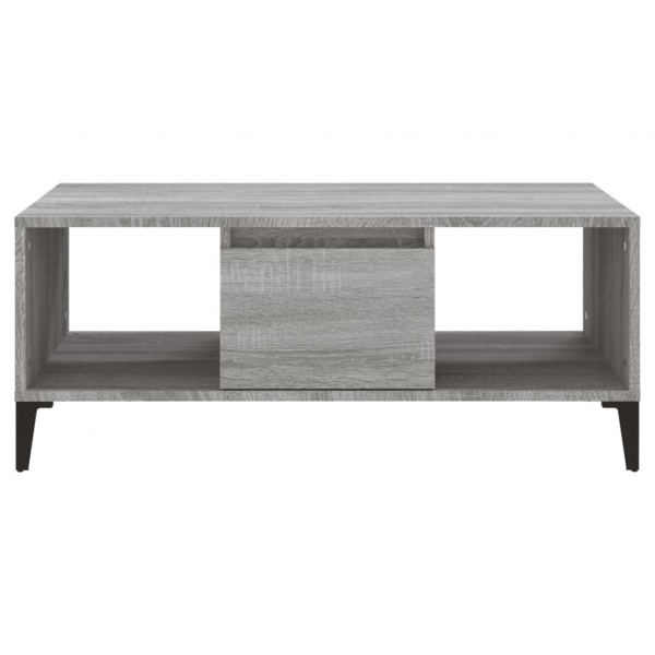Mesa de centro madera contrachapada gris Sonoma 90x50x36.5 cm M 5