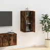 Mueble para TV de pared roble ahumado 40x34.5x80 cm 4