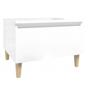 Mesa de apoio 50x46x35 cm derivados de madeira branco brilhante H