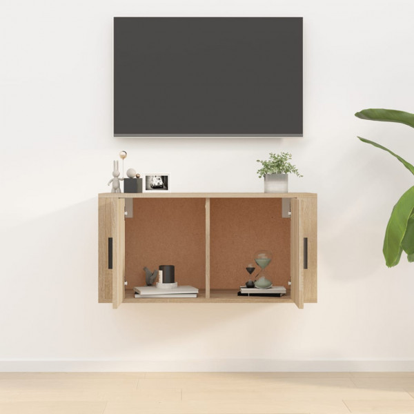 Mueble para TV de pared roble Sonoma 80x34.5x40 cm M 3