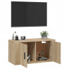 Mueble para TV de pared roble Sonoma 80x34.5x40 cm 5
