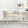 Banco de lino beige 98x56x69 cm 1