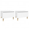 Mesas auxiliares 2 uds madera contrachapada blanco 50x46x35 cm 2