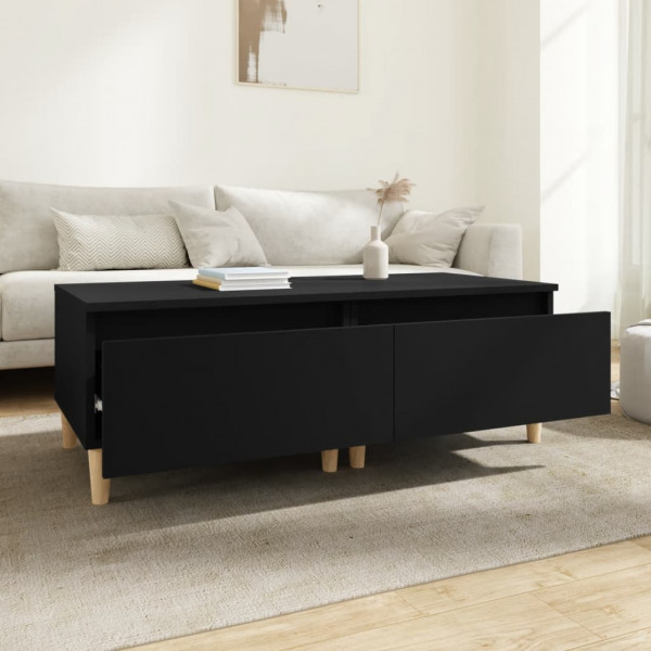 Mesas auxiliares 2 uds madera contrachapada negro 50x46x35 cm M 3