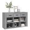 Aparador de madera contrachapada gris Sonoma 100x30x59.5 cm 4