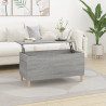 Mesa de centro madera contrachapada gris Sonoma 90x44.5x45 cm 1