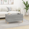 Mesa de centro madera contrachapada gris Sonoma 90x44.5x45 cm 3