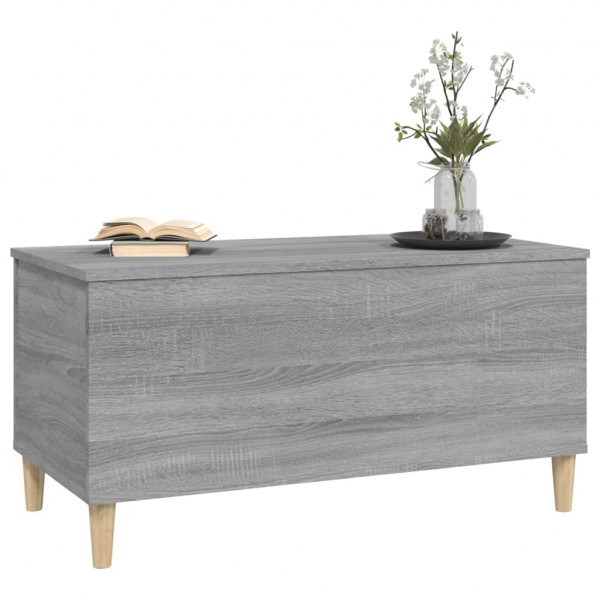Mesa de centro madera contrachapada gris Sonoma 90x44.5x45 cm M 4