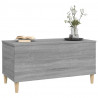 Mesa de centro madera contrachapada gris Sonoma 90x44.5x45 cm 4