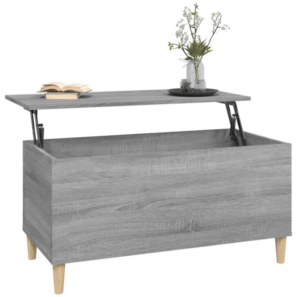 Mesa de centro 90x44.5x45 cm derivados de madeira cinza sonoma M 5