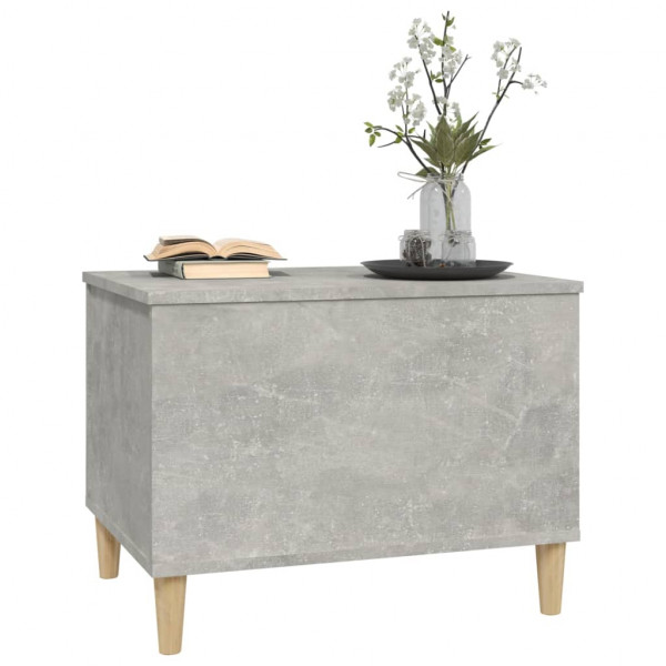 Mesa de centro madera contrachapada gris hormigón 60x44.5x45 cm M 4