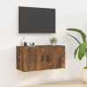 Mueble para TV de pared roble ahumado 80x34.5x40 cm 1