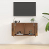 Mueble para TV de pared roble ahumado 80x34.5x40 cm 3