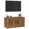 Mueble para TV de pared roble ahumado 80x34.5x40 cm 4