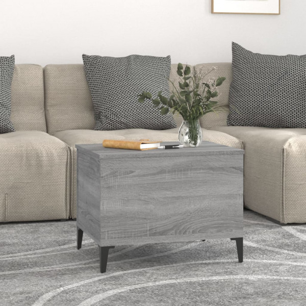 Mesa de centro madera contrachapada gris Sonoma 60x44.5x45 cm M 3