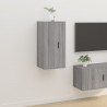 Mueble para TV de pared gris Sonoma 40x34.5x80 cm 1