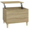 Mesa de centro madera contrachapada roble Sonoma 60x44.5x45 cm 2
