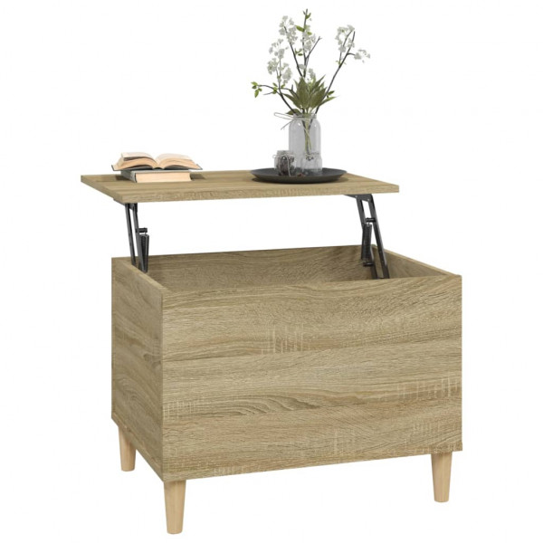 Mesa de centro madera contrachapada roble Sonoma 60x44.5x45 cm M 5
