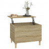 Mesa de centro madera contrachapada roble Sonoma 60x44.5x45 cm 5