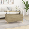 Mesa de centro madera contrachapada roble Sonoma 90x44.5x45 cm 1