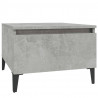 Mesa auxiliar de madera contrachapada gris hormigón 50x46x35 cm 2