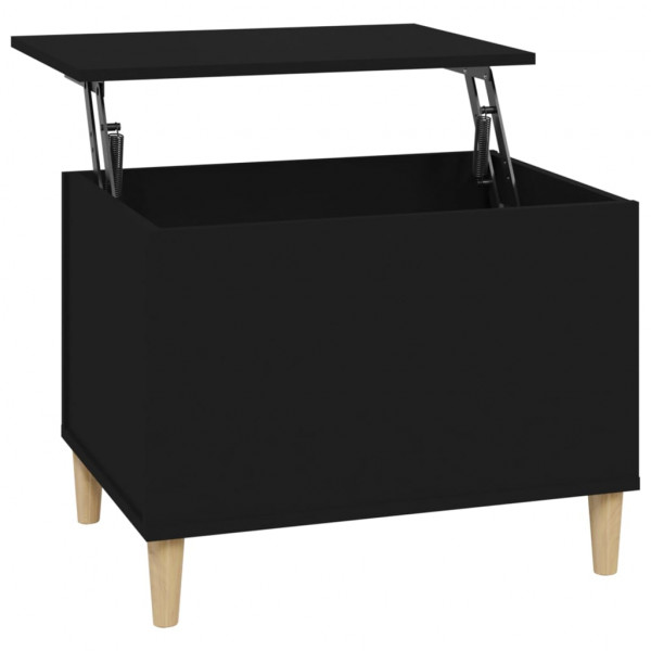 Mesa de centro madera contrachapada negro 60x44.5x45 cm M 2