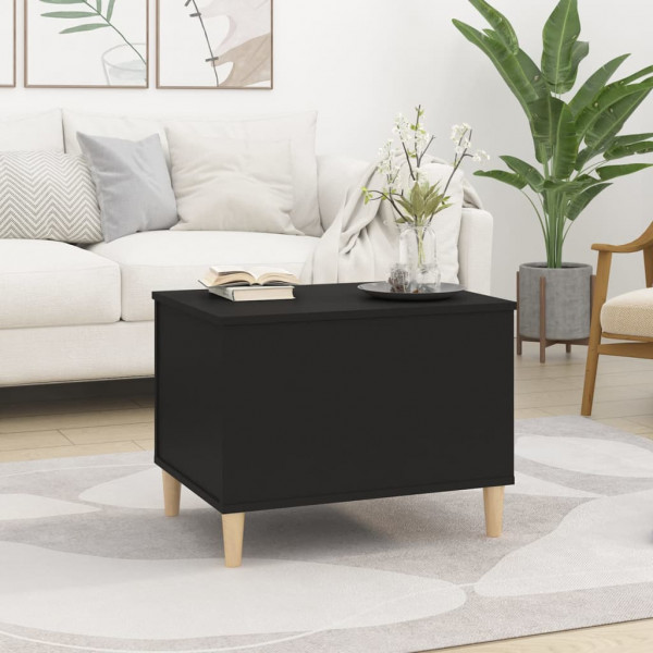 Mesa de centro madera contrachapada negro 60x44.5x45 cm M 3